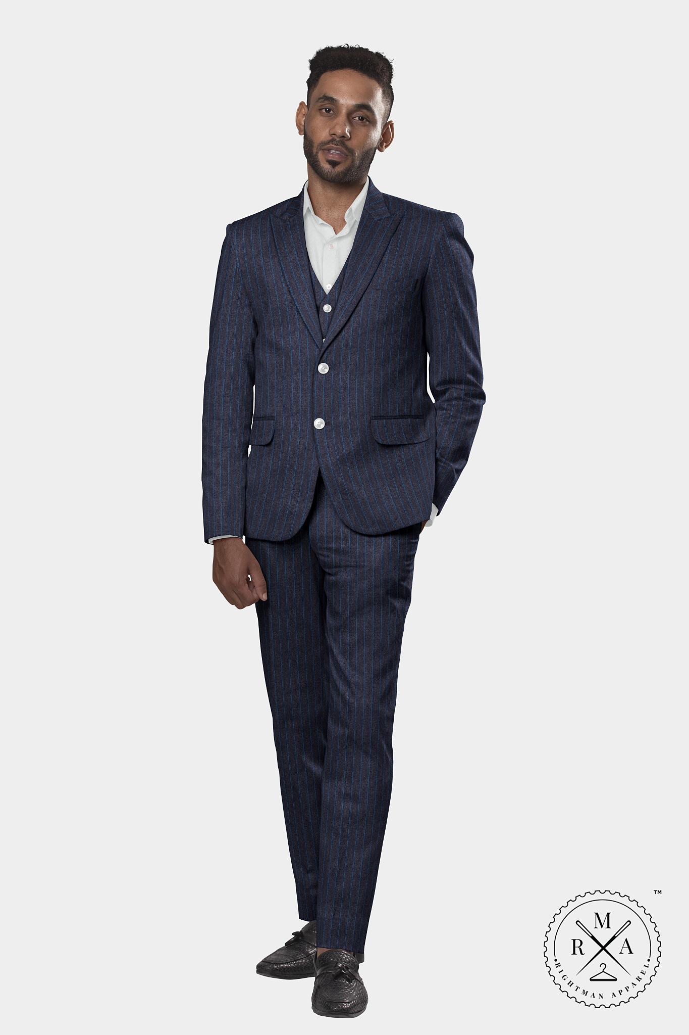 Blue lining Three Piece Suit SU302